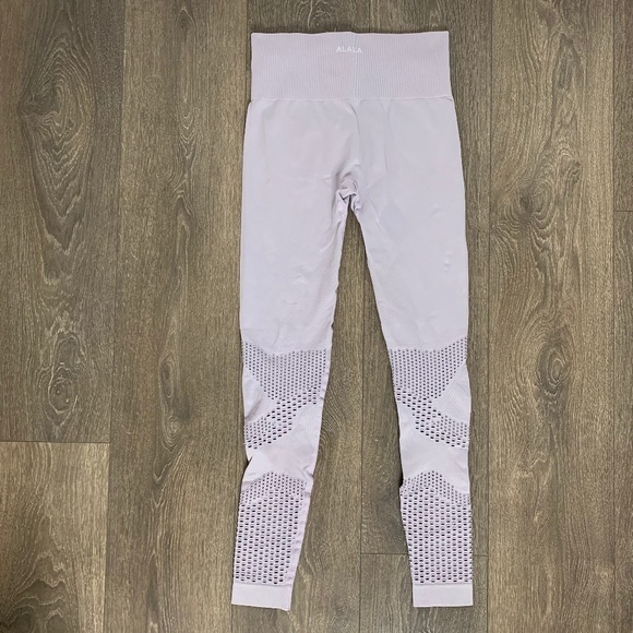 Alala Camo Seamless Legging High Waist Perforated Laser Cut Lilac Size Small - Picture 13 of 16